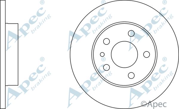 APEC BRAKING Тормозной диск DSK254